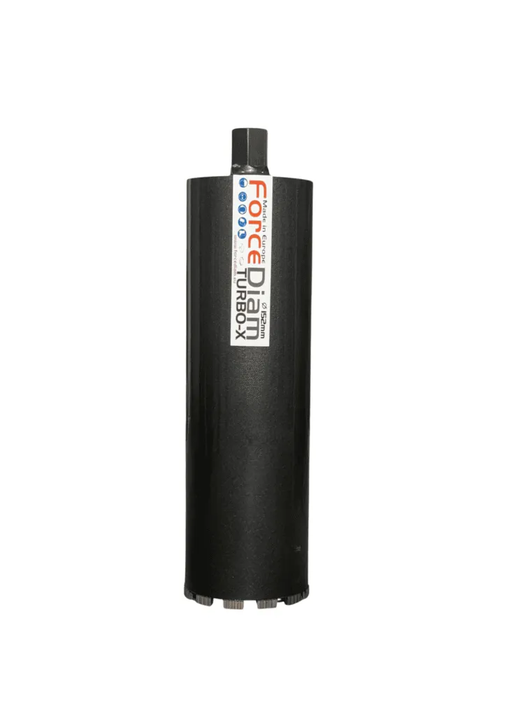 Carotă diamantată pentru beton ForceDiam TURBO-X Ø152 mm
