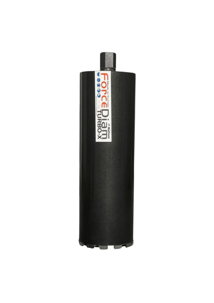 Carotă diamantată pentru beton ForceDiam TURBO-X Ø162 mm
