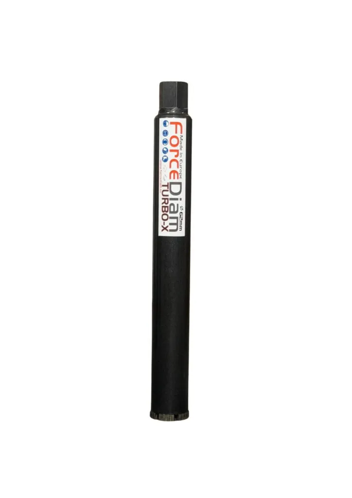 Carotă diamantată pentru beton ForceDiam TURBO-X Ø62 mm