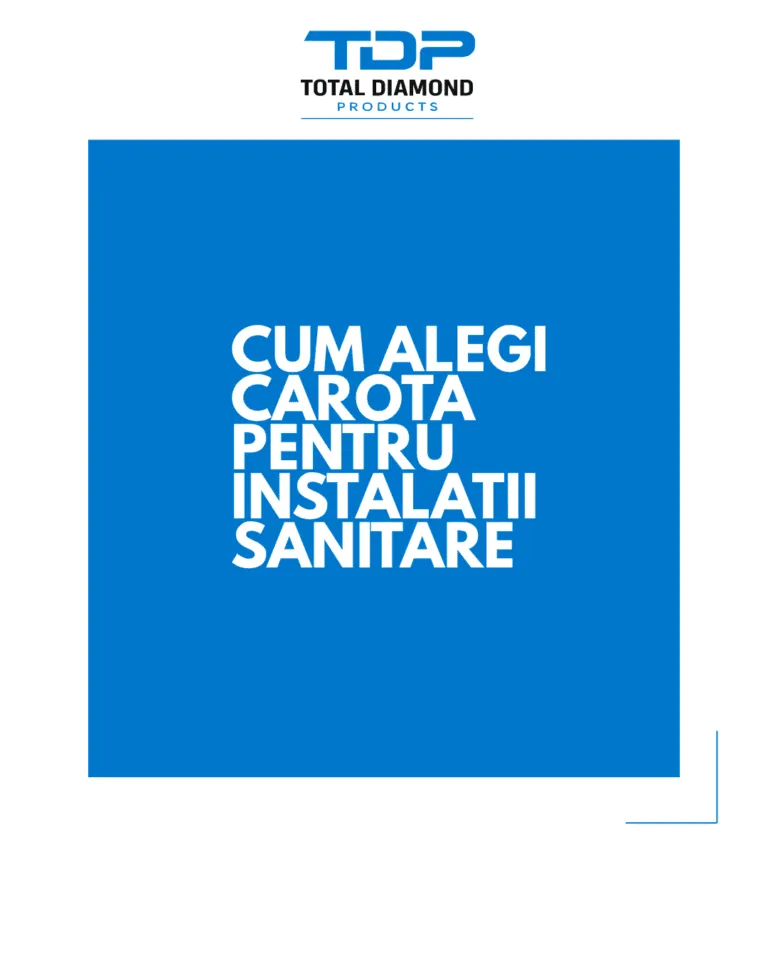 Cum alegi carota pentru instalatii sanitare