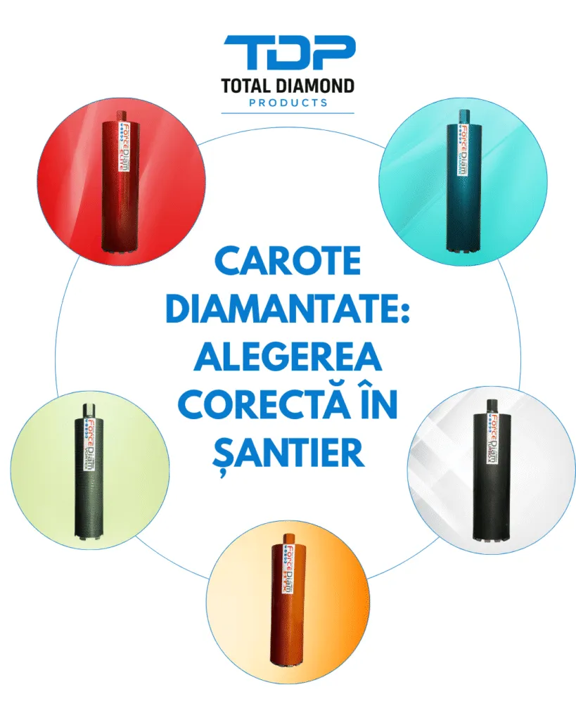 Carote diamantate: alegerea corectă în șantier