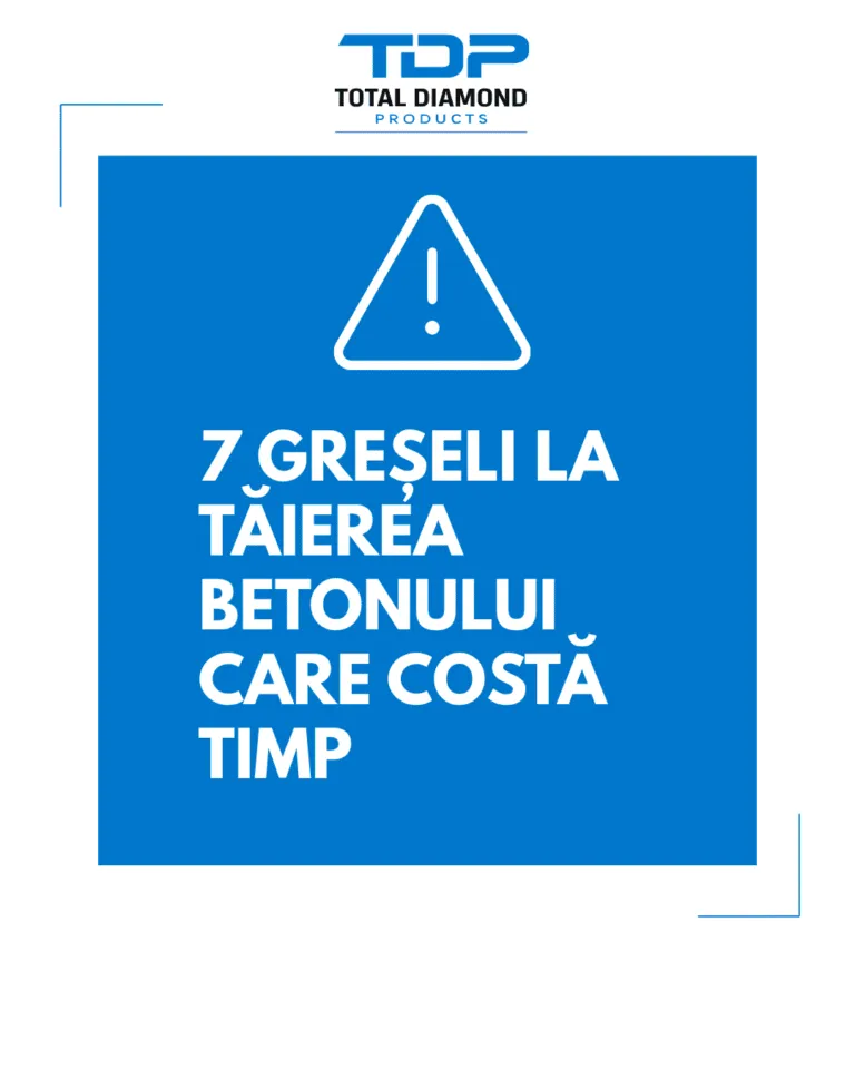 7 greșeli la tăierea betonului care costă timp