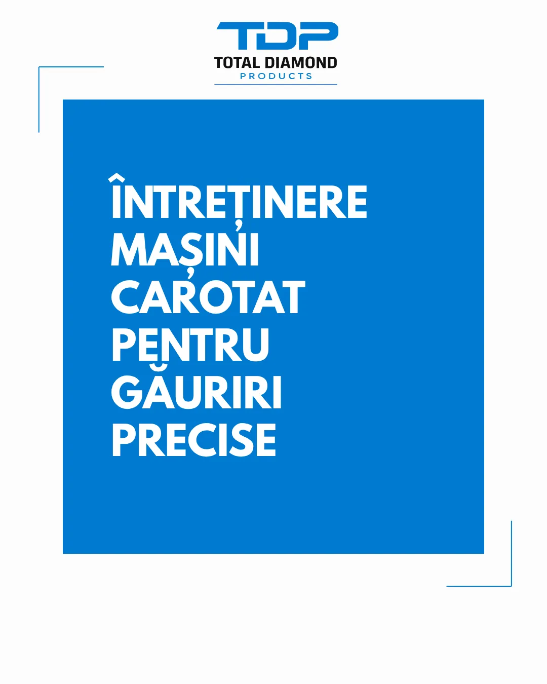 Întreținere mașini carotat pentru găuriri precise
