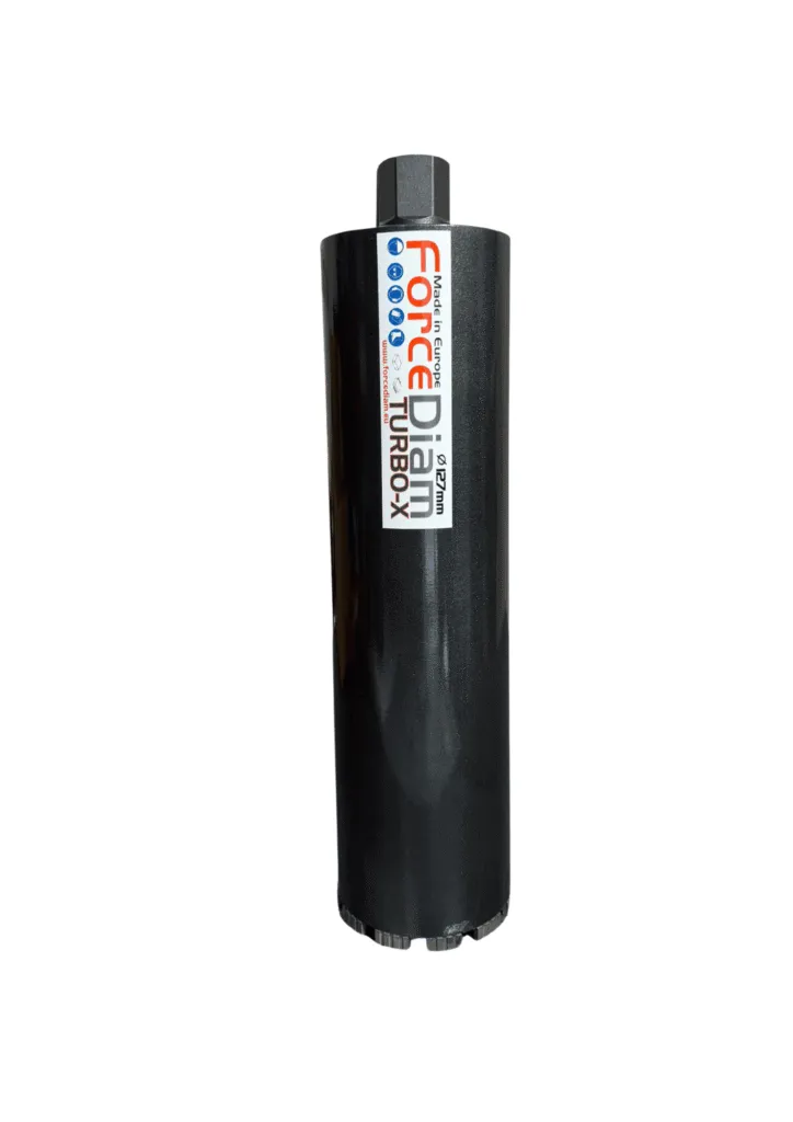 Carotă diamantată pentru beton ForceDiam TURBO-X Ø127 mm