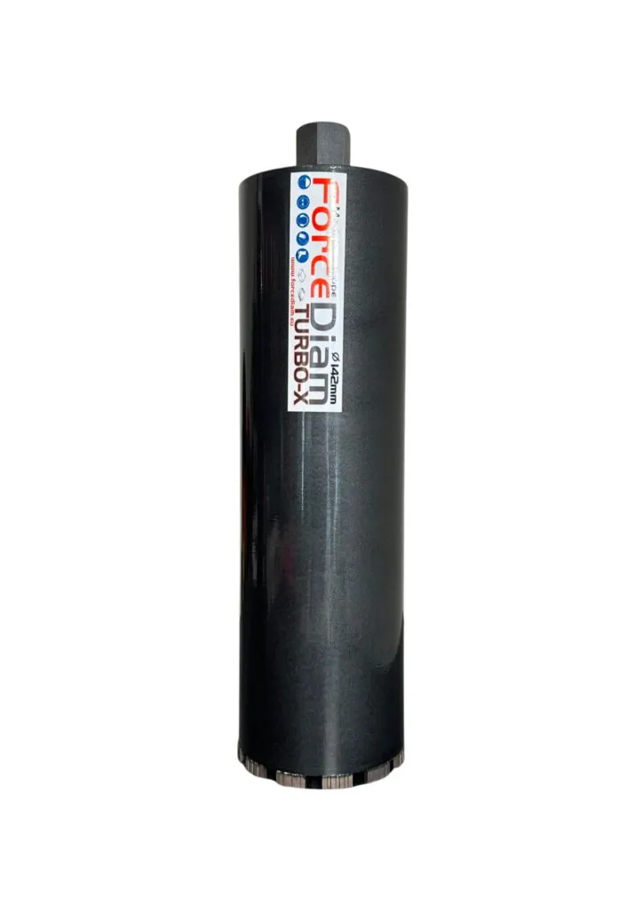 Carotă diamantată pentru beton ForceDiam TURBO-X Ø142 mm