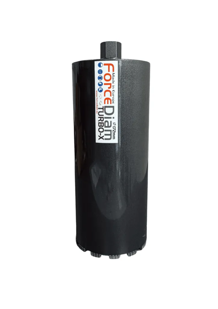 Carotă diamantată pentru beton ForceDiam TURBO-X Ø172 mm